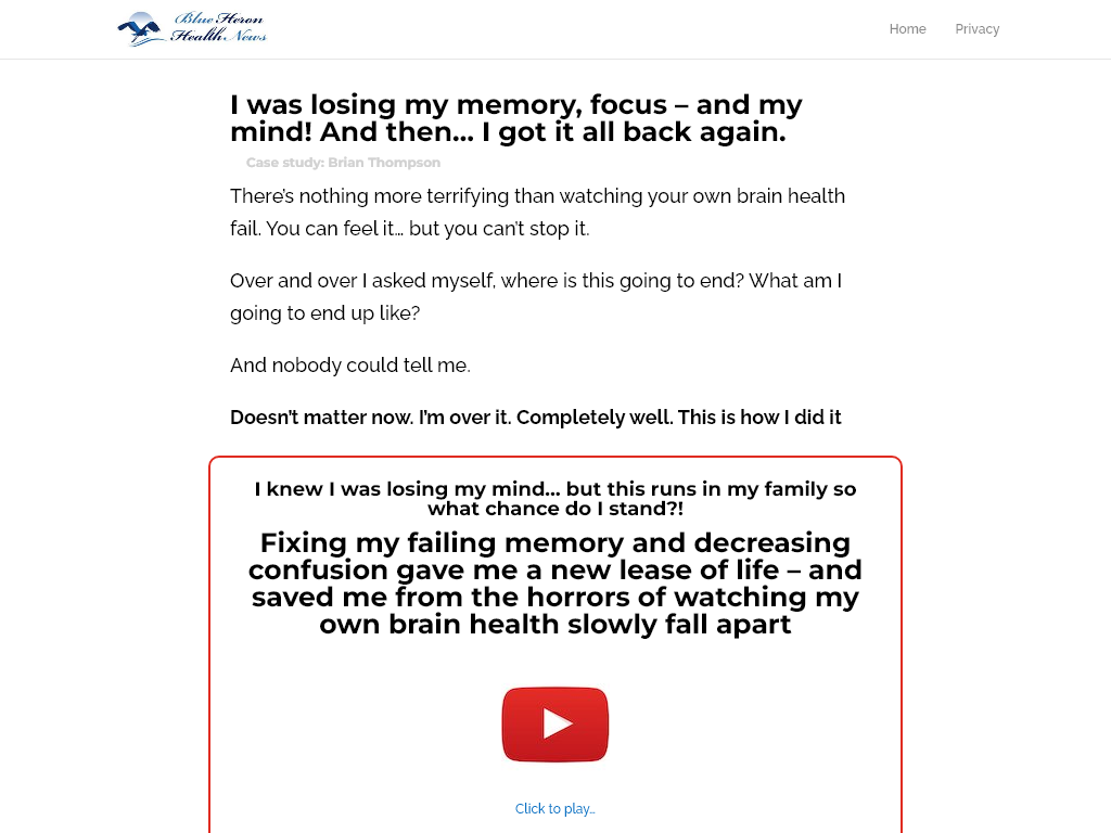 Alzheimer’s Dementia Brain Health Review