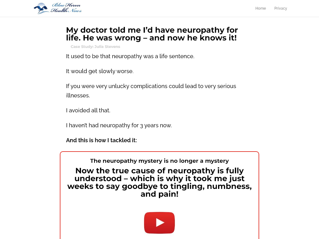 Neuropathy No More Review