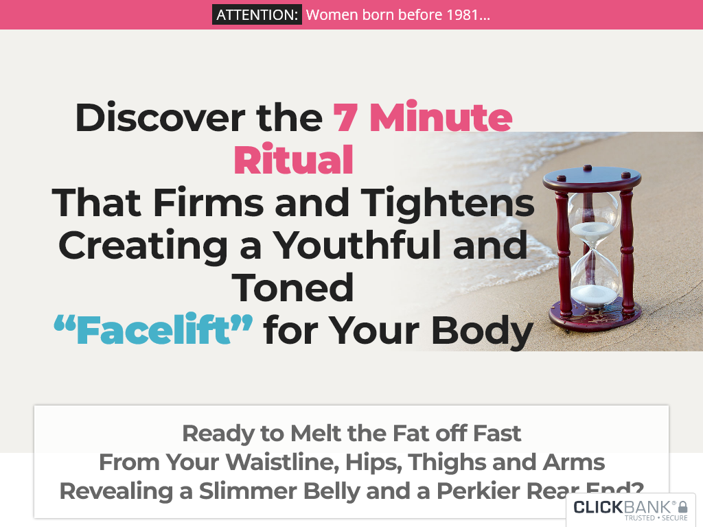 7 Minute Ageless Body Secret Review