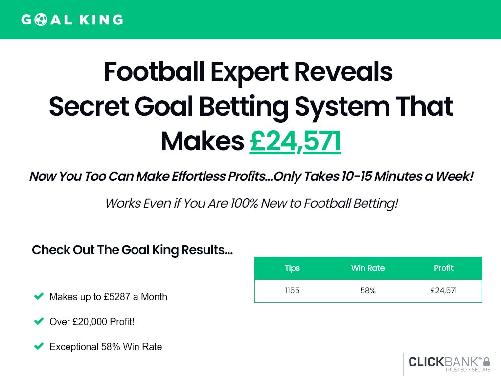 Goal King Football Tips Review