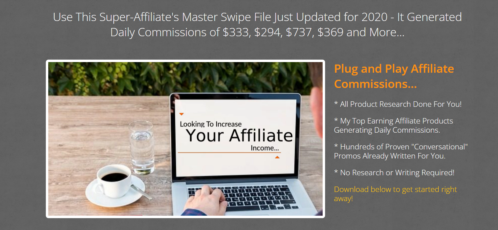 Affiliate Marketing Master Swipe File Review