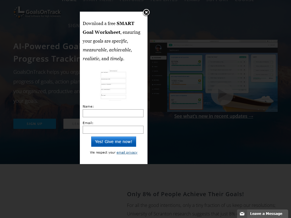 Goal Setting Software for High Achievers Review