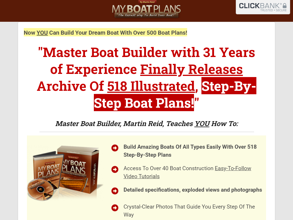 MyBoatPlans Review