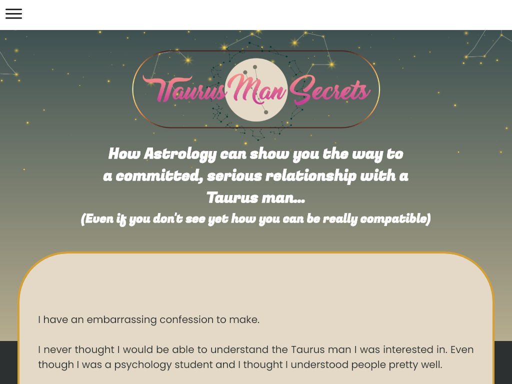 Taurus Man Secrets Review