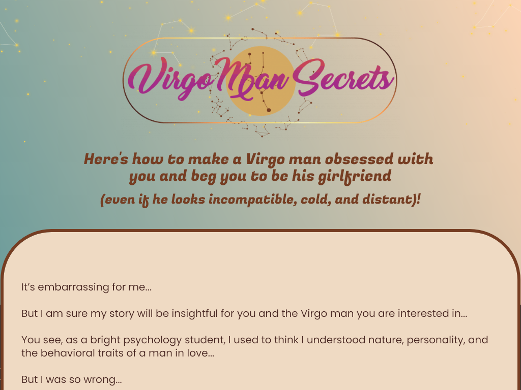Virgo Man Secrets Review